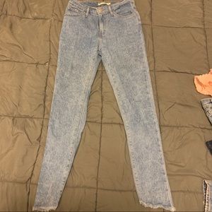 Levi’s high rise super skinny jeans